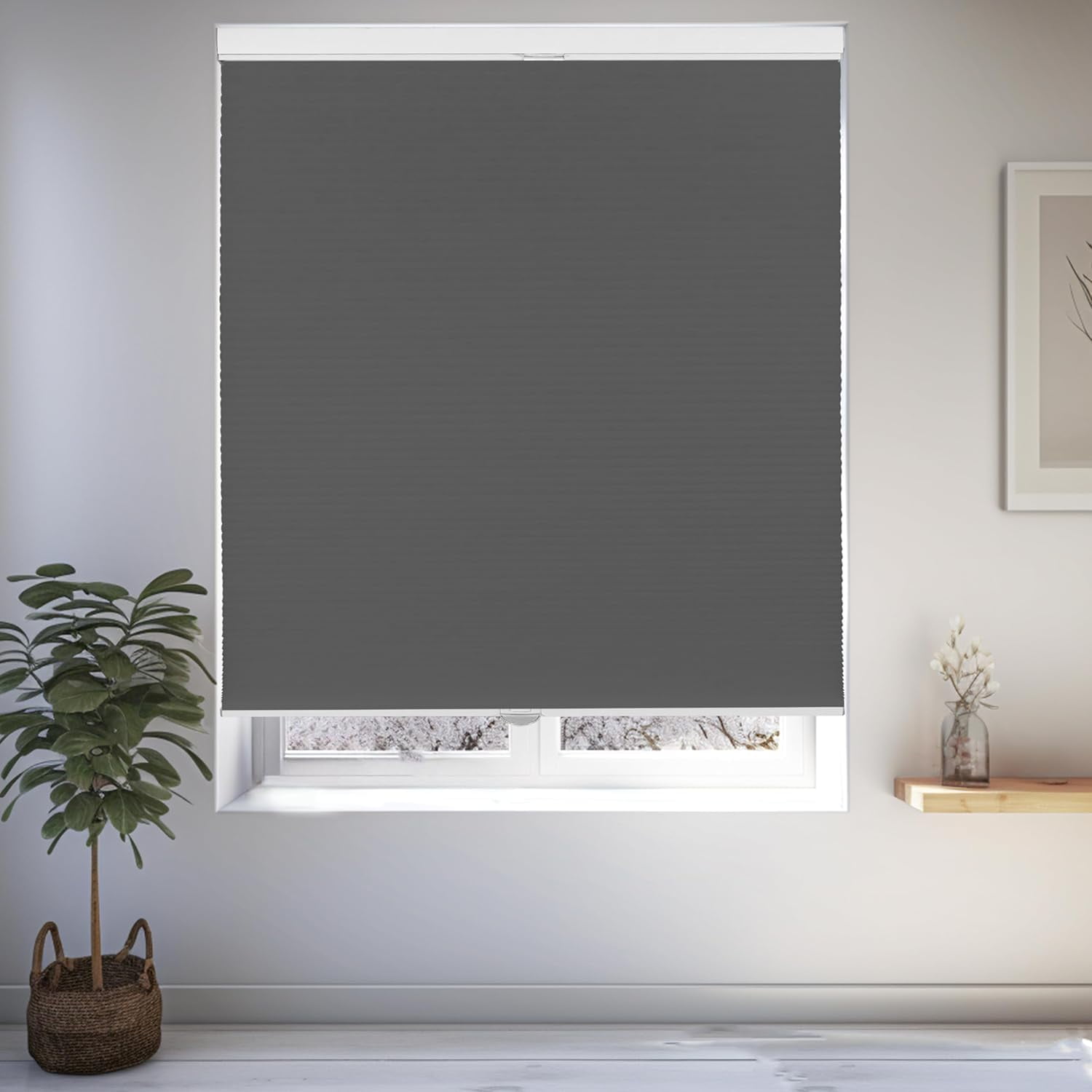 Chicology Steel Light Filtering Cordless Top Down Bottom Up Cellular Shades 51.25 in. W x 48 in. L
