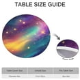 thumbnail image 6 of Colorful Galaxy Pattern Round Fitted Tablecloth with Elastic Edge,Dining Table Cover Waterproof,Outdoor Round Tablecloth for Camping,Dining,Indoor and Outdoor, 6 of 7