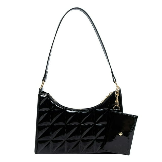 Sac à Main pour Femmes en Cuir PU Matelassé Décontracté Sac à Main pour Filles (Rose)