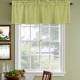 thumbnail image 3 of Vintage Fruit Green Curtain Valances for Windows, Kitchen Valance Window Treatments Panel 2 Pack, Farmhouse Retro Solid Color Linen Texture Rod Pocket Short Curtains for Bathroom Bedroom 42 x 18 Inch, 3 of 8