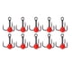 thumbnail image 2 of Anzuelo triple, 10 unids/set, accesorios de pesca para pesca en hielo de invierno, gancho de pesca en hielo de invierno, grado profesional, 2 of 9