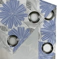 thumbnail image 3 of Ambesonne Grey Blue Grommet Curtain Single Panel, Cornflower Blossom, 50"x60", Violet Blue and Grey, 3 of 5