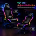thumbnail image 6 of GTPLAYER RGB Gaming Chair with LED Lights , Office Chair PU Leather with Adjustable Headrest and Lumbar Pillow, 6 of 9
