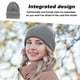 thumbnail image 4 of Gorro de invierno clásico para hombre, cálido, de punto acrílico, con puños, para uso diario, 4 of 7
