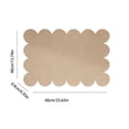 thumbnail image 3 of EGNMCR Home Decor, Room Decor Scalloped Border Fabric Bulletin Board Rectangular Note Board Peel And Stick No Nails Photo Display For Bedroom Office Kitchen Wall Decor Polyester fiber photo board, 3 of 6