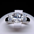 thumbnail image 6 of Cassidy Engagement Ring Womens Sterling Silver Cz Ginger Lyne Collection, 6 of 7