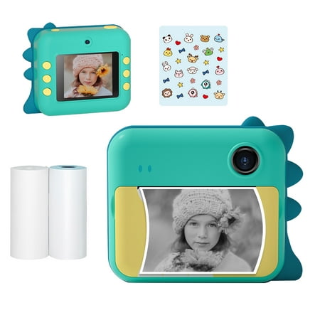 Image of P1 Kids Camera 32GB Children Instant Camera Photo Printer 2.4 inch IPS Screen Christmas Birthday Gifts for Girls with Printing Paper Support WIFI Transmissin Applicable to Self-adhesive Phot
