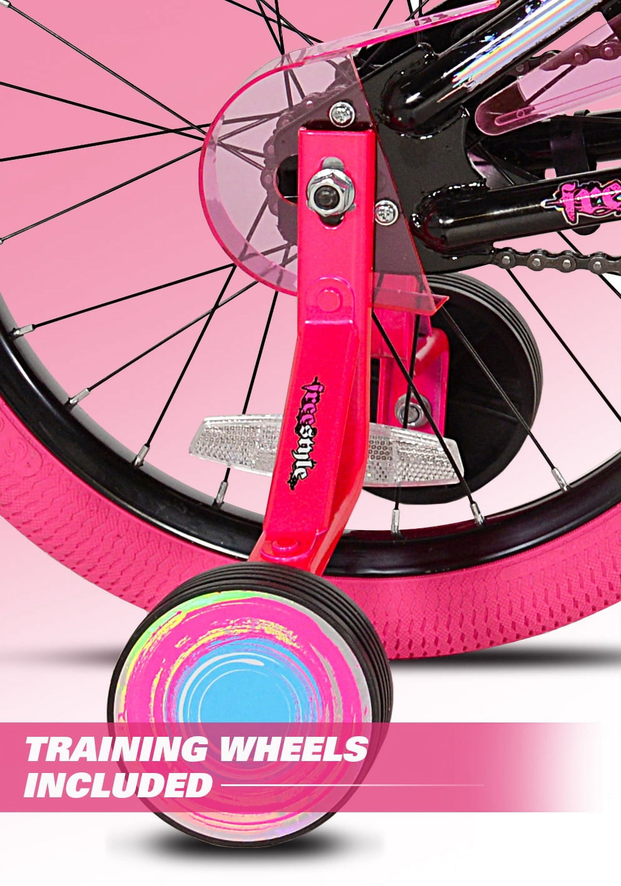 Kent 18 inch Sparkles Kids Bicycle for Girls, Black and Pink Kent 18 inch Sparkles Kids Bicycle for Girls, Black and Pink