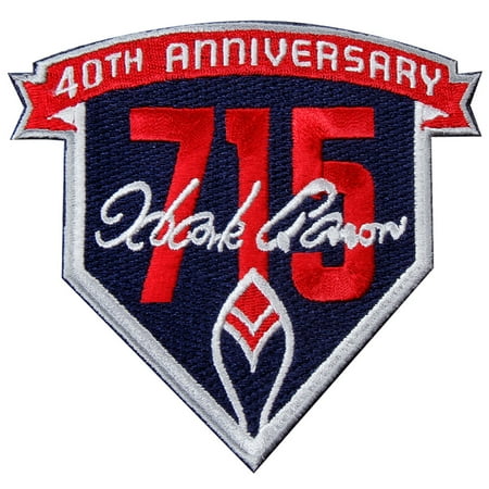Hank Greenberg Baseball Player - Hank Aaron Atlanta Braves 715th Career Home Run Player Milestone Patch - No Size