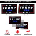 thumbnail image 5 of Donald Trump 2024 Flag For Trump Supporter Double Sided 3x5 feet 3 PLY Outdoor Patriotic American Flags With 2 Anti-Rust Brass Grommets - 100D Polyester With 3 Stickers Let's Go Brandon by NOAHIAN, 5 of 8