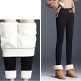 thumbnail image 4 of Leggings Térmicos Mujer Pantalones De Chándal Forrados De Invierno Leggings Térmicos De Algodón Deportivos Pantalones De Chándal De Lana Cálidos Pantalones De Ocio Elásticos De Cintura Alta con, 4 of 5
