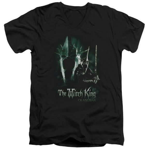 Lord of the Rings Witch King S/S Adult V-Neck Black