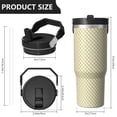 thumbnail image 4 of Modern 30oz Handheld Travel Tumbler with Handle – Double Wall Stainless Steel Insulated Cup, Flip Straw Lid, Leak-Proof & BPA-Free for Hot and Cold Drinks – Durable Coffee & Juice Mug Black, 4 of 7
