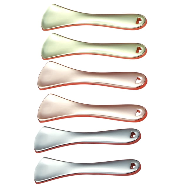 piezas de espátulas de masaje facial, mini cucharas pequeñas para el cuidado de la piel, crema para ojos, loción, maquillaje, aplicador, juego de brochas, herramienta cosmética de belleza