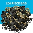 thumbnail image 2 of Soporte para cables coaxiales STEREN, negro (200 unidades), 2 of 9