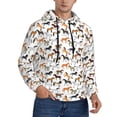 thumbnail image 2 of Naloa Horse Men's Casual Hooded Collar Drawstring Hoodies Pullover Sweatshirts Casual Long Sleeve Shirts-4X-Large, 2 of 7