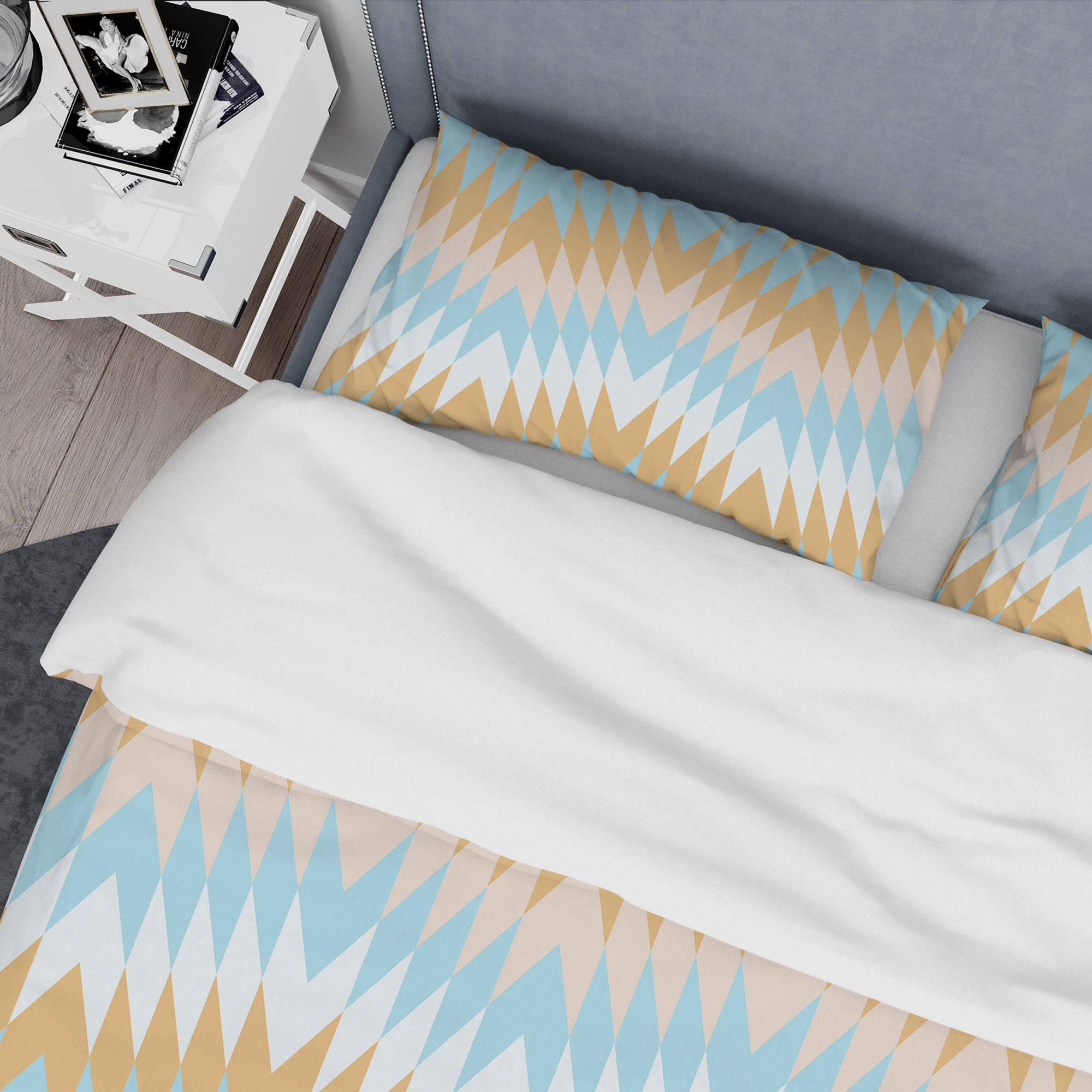 Designart 'Retro Abstract Design VI' Mid-Century Modern Duvet Cover Set