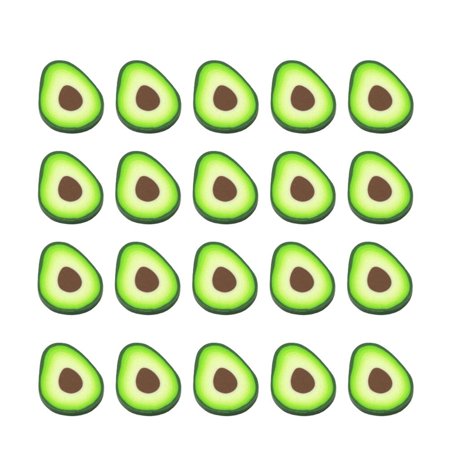 

3 Pack Simulation Fruit Avocado Material Handmade Decoration Clay Photo Props Vase Filler Beads Tricky Accessories for DIY Craft (About 90 Pcs)