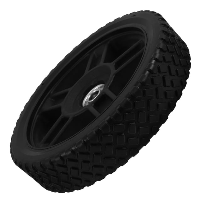 OUNONA Universal Lawn Mower Support Wheel Plastic and Rubber for Smooth Lawn and Garden Use