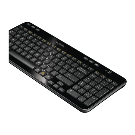Logitech - K360 Full-size Wireless Scissor Keyboard - Black