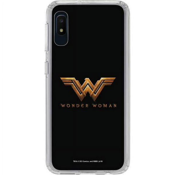 Skinit DC Comics Wonder Woman Gold Logo Galaxy A10e Clear Case