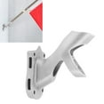 thumbnail image 1 of Support de Drapeau Réglable, Support de Mât de Drapeau en Alliage d'Aluminium à 3 Trous avec Support Réglable pour la Plupart des Occasions avec Fermoir Caché, 1 of 7