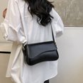 thumbnail image 3 of Bolso Hombro Vintage Mujeres Bolso Cuadrado Cuero Pequeño Cuero Retro (negro), 3 of 9