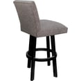 thumbnail image 2 of Swivel Wood Extra Tall Stool Sommerville 34" Seat - Mojave Gray Fabric - Black, 2 of 4