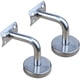 thumbnail image 1 of Paquete de 2 soportes de pasamanos de acero inoxidable pulido JM, 1 of 5