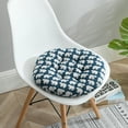 thumbnail image 1 of 2pcs Rustic Style Round Seat Cushion,Sofa Chair Pads Cushion Pillow Pads Bay Window Cushion Tatami Mat for Garden Home Kitchen Office,15.8 inch, 1 of 9