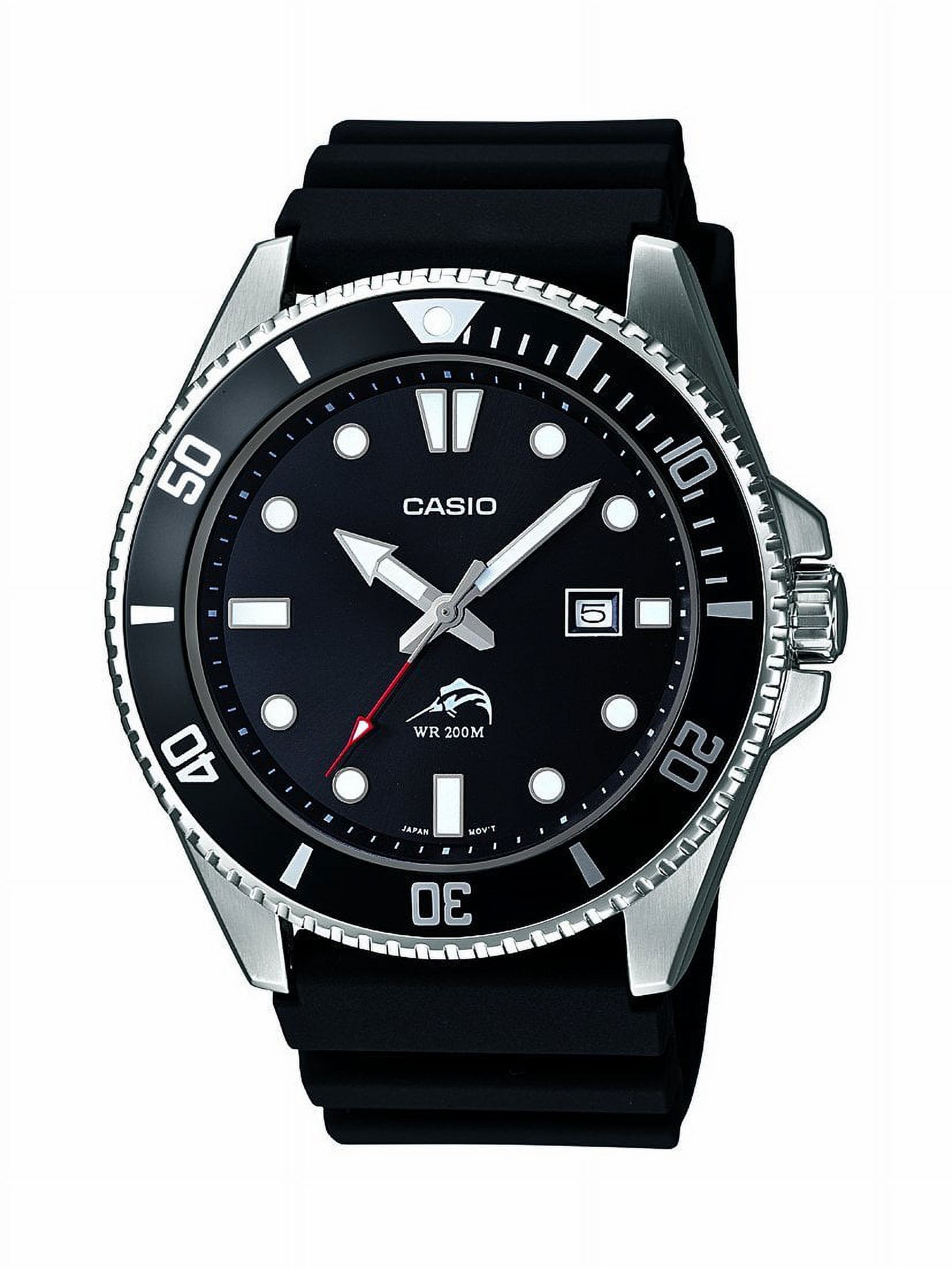 Casio Men's Black Dive-Style Sport Watch MDV106-1AV