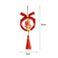 thumbnail image 7 of HILABEE 2024 Chinese New Year Hanging Decoration Charm Tassel Ornament Red Decorative Lucky Fu Character for Door Home Party Supplies B, 7 of 7