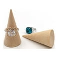 thumbnail image 4 of Datingday 5 Pcs/Set Ring Organizer Wooden Cone Creative Ring Holder Jewelry Display Holder, 4 of 7