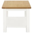 thumbnail image 2 of vidaXL Coffee Table End Table with Storage Shelf Sofa Table Solid Wood Oak, 2 of 26