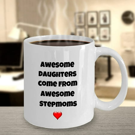 

Awesome Stepmom Mug Ceramic Coffee Cup Aunt Sister Daughter Grandma