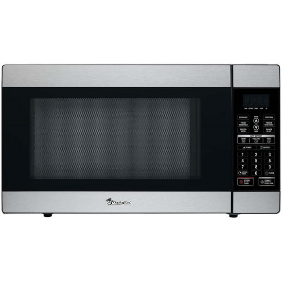Refurbished - Magic Chef 1.8 Cubic-Feet 1100-Watt Stainless Microwave with Digital Touch