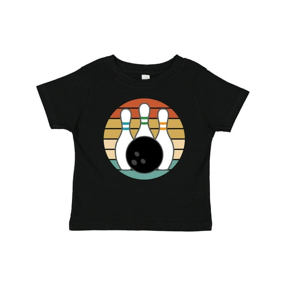 Inktastic Bowling Pins Ball Bowler Retro Sunset Boys or Girls Baby T-Shirt