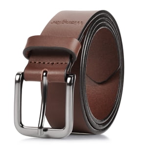 Wrangler Men's Full Grain Leather Belt, Light Brown