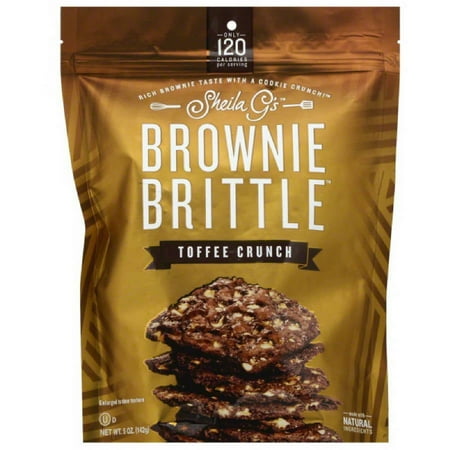 Sheila G';s Toffee Crunch Brownie Brittle, 5 oz, (Pack of 12)