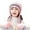 Pink, variant on SGFCWSX Boys Girls Winter Knit Hat with Earflap Kids Fleece Windproof Warm Beanie Caps Beige Free Size