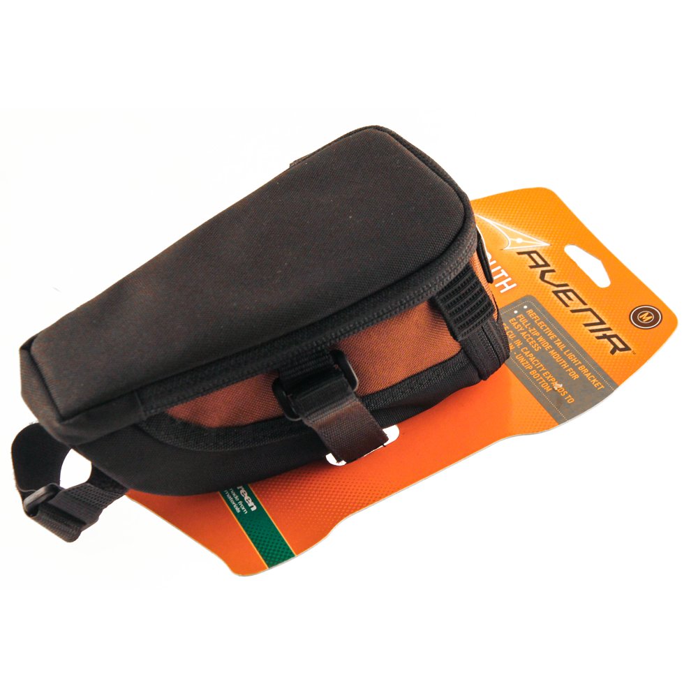Avenir Big Mouth Medium Under Bicycle Saddle/Seat Bag Black/Brown 55/73