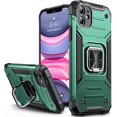 thumbnail image 1 of Funda para iPhone 12mini, serie Stand [Protección contra caídas de grado militar] [Soporte de anillo de metal], funda protectora resistente a prueba de golpes para iPhone, 1 of 1
