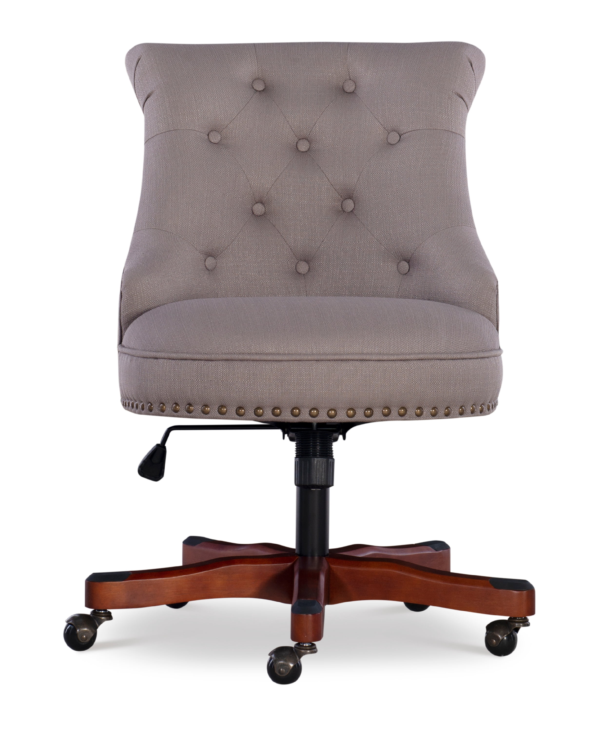 Linon Ragan Task Chairs with Adjustable Height and Swivel, 275 lb. Capacity, Dolphin Gray