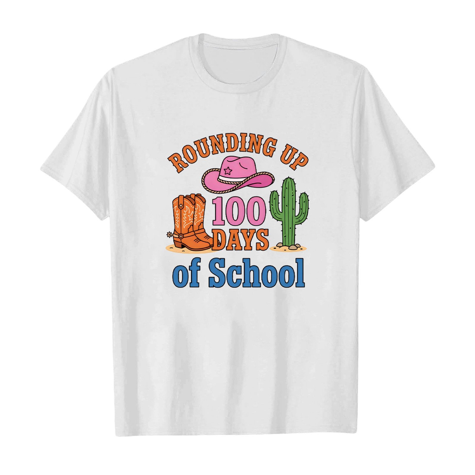 Kids Back To School Graphic Short Sleeve T-Shirt Crew Neck Colorful Letter Print Casual Tee Soft Basic Top for Boys Girls Campus Daily Leisure Wear(White4 10-11 Years)