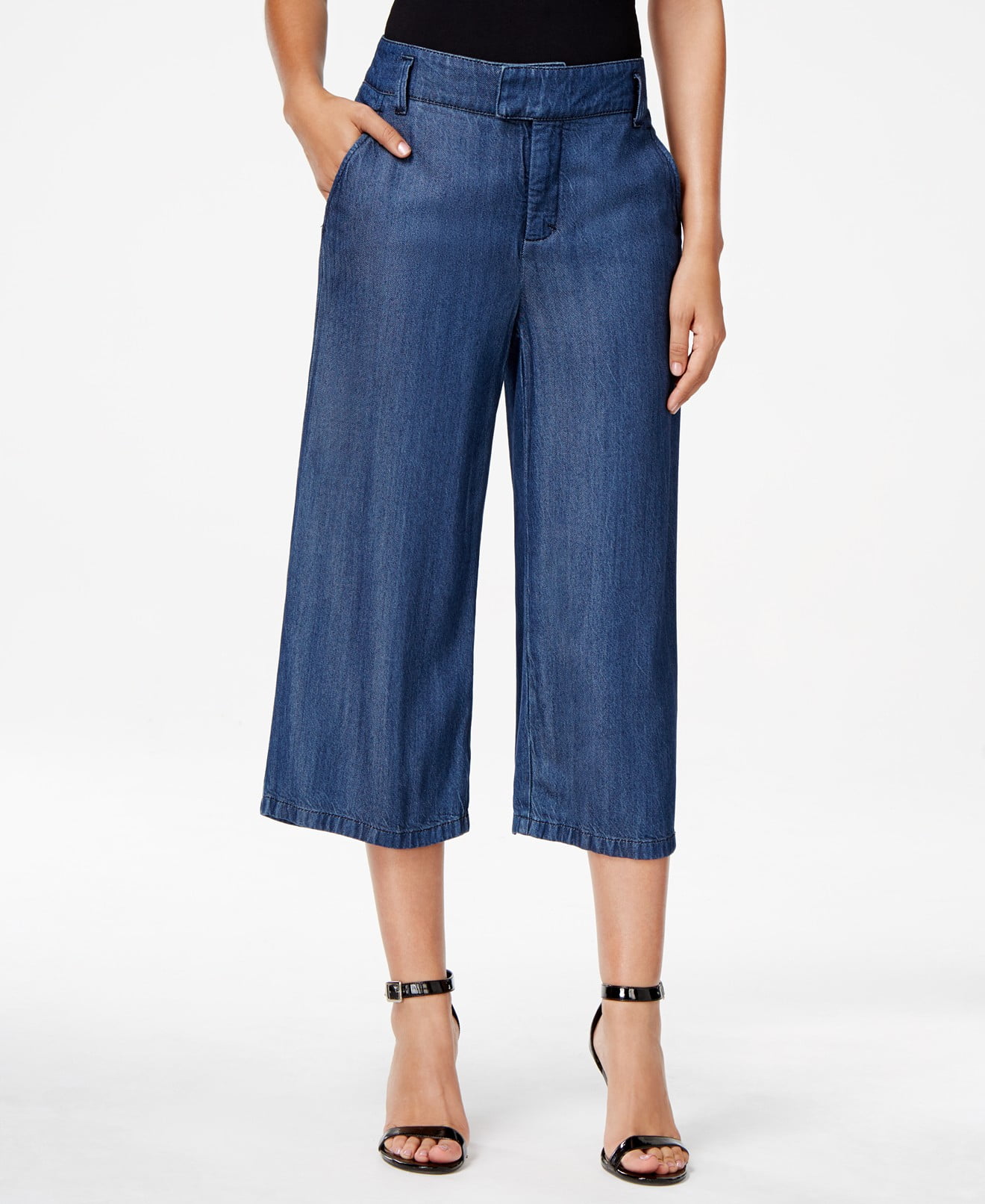 women's denim culottes