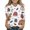 White, variant on Girls Long Sleeve Crewneck Shirt with Candy Cane Bow and Heart Print Casual Pullover Top for Children Kids