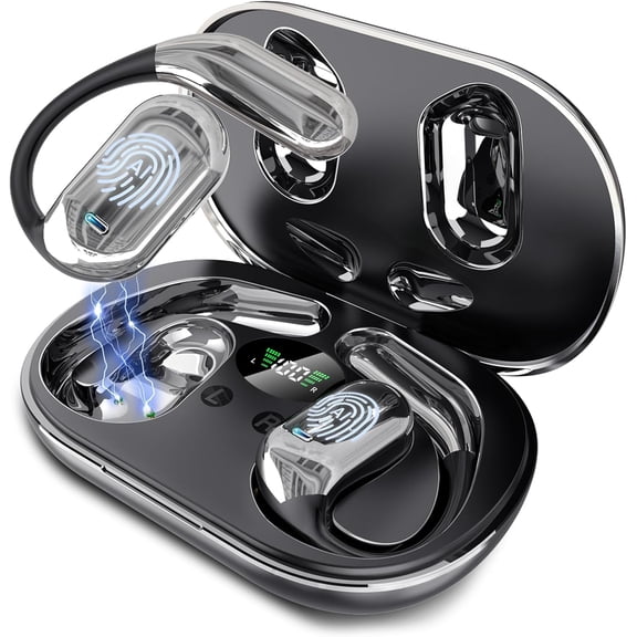 AI Translation Earbuds Real Time, 3-in-1 Translator Earbuds, 80H Playtime Translating Device, 144 Language Translator Earbuds for iPhone and Android, for Travel/Business/Meeting/Learning