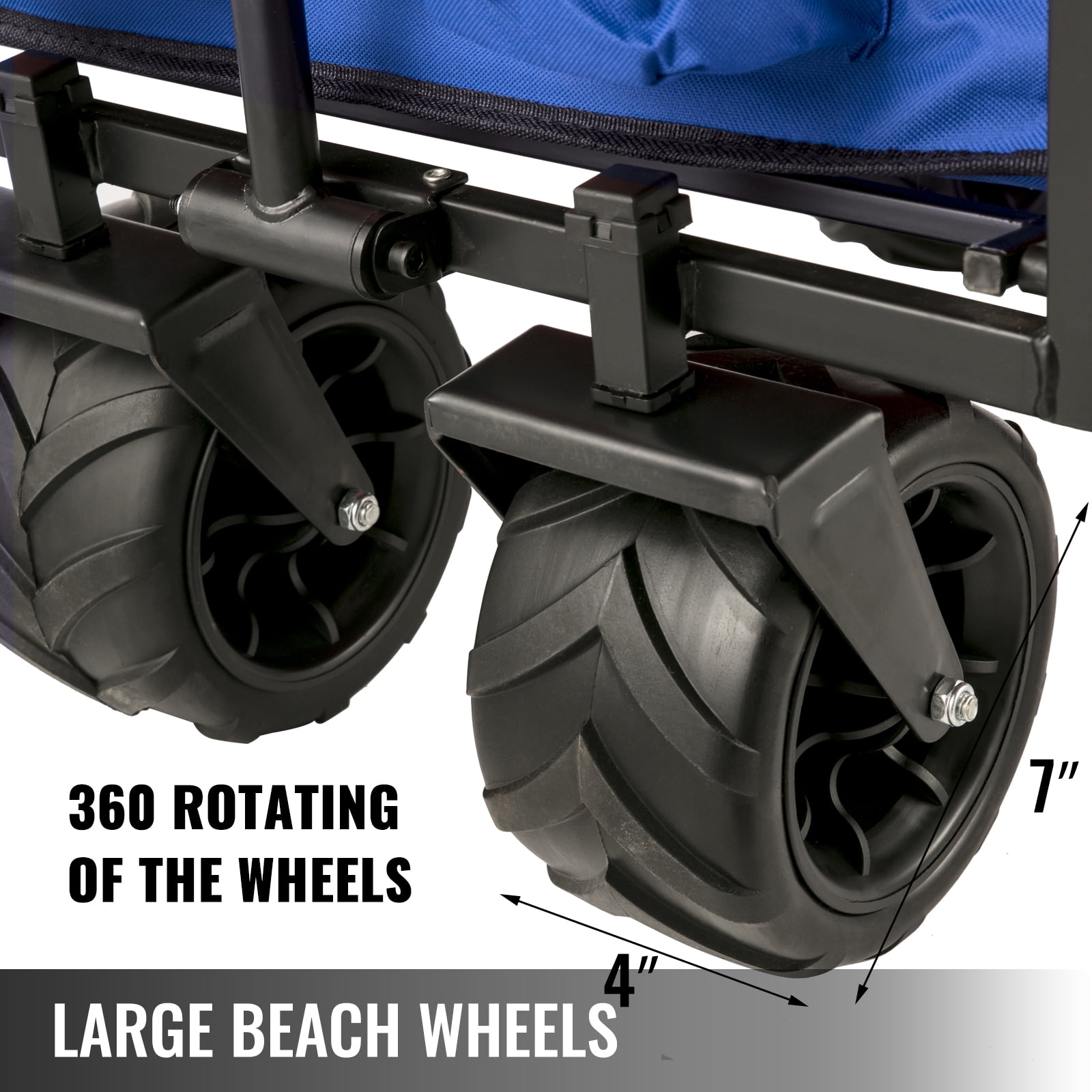 BENTISM Powder-coated folding steel Collapsible Wagon Cart