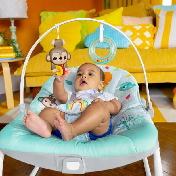 Bright Starts Baby Seat Chair Bouncer, Vibrating Grow with Infant