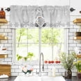 thumbnail image 3 of Winter Christmas Valances for Windows Dwarf Snowflake Rod Pocket Curtain Valance Window Treatment Short Curtains for Kitchen Living Room, 42"x12", 3 of 5